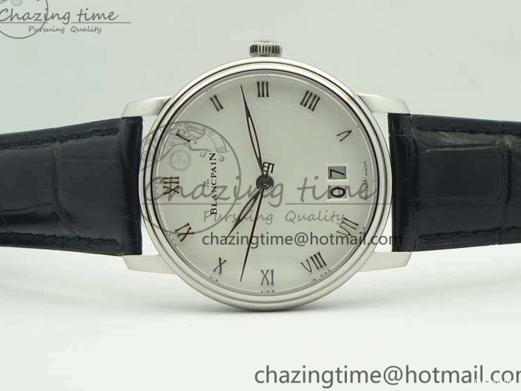 0212 SportInspired Villeret 6669 SS HG 1:1 Best Edition White Dial On Leather Strap V 8099